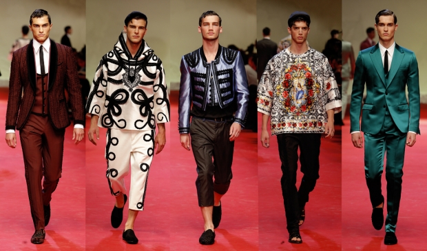 мужской костюм от Dolce & Gabbana 2015